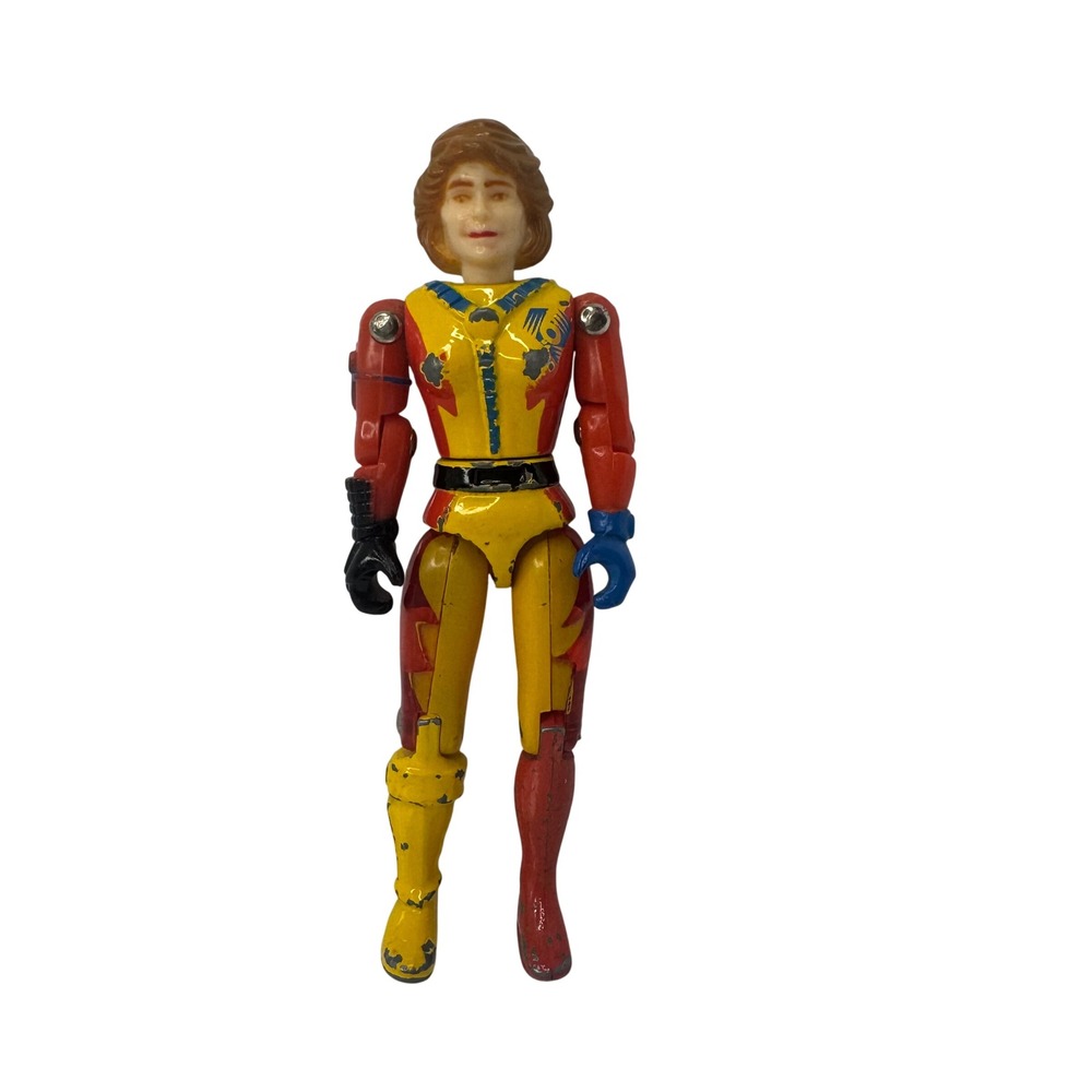 Vintage 1986 LJN Bionic Six Helen Walker Mother-1 Action Figure Red Die Cast